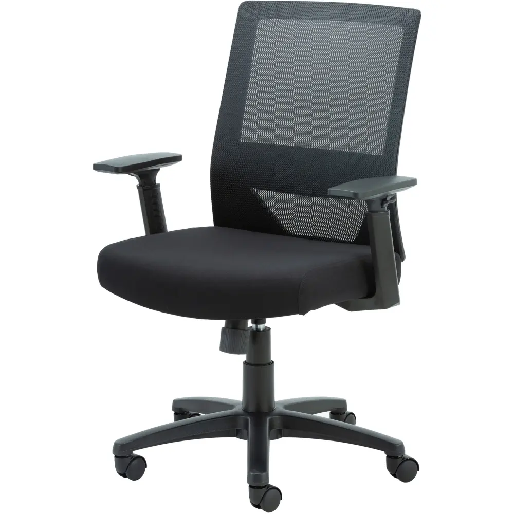 Lorell LLR41840 Mid-Back Mesh Task Chair - Breathable and Supportive Long Hours