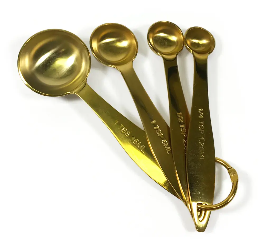 Gold Measuring Spoons Place