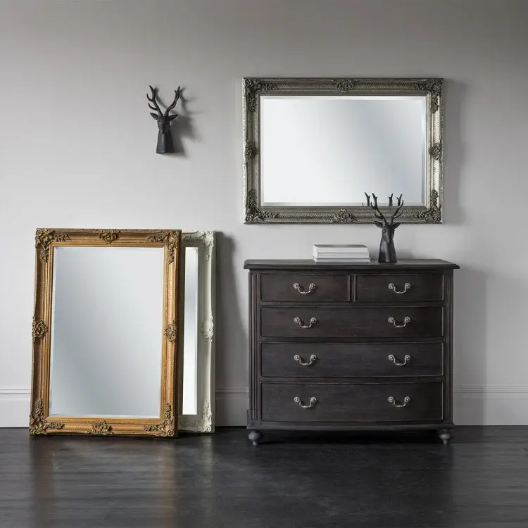Abbey Rectangle Mirror - Golden