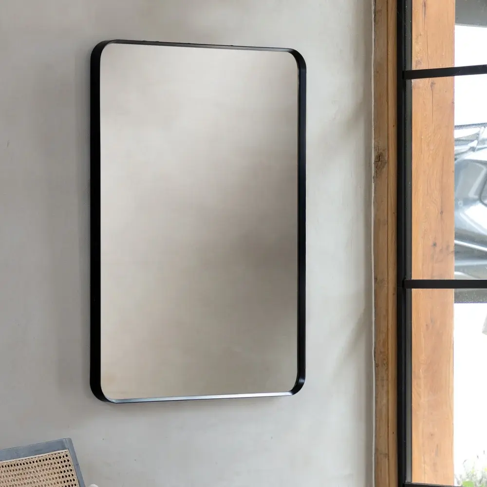 Aegis Rectangle Mirror - Jet-black