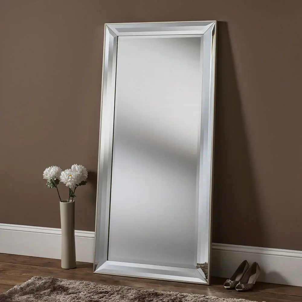 Agra Leaner Mirror - Champagne - 24 x 36 Inches