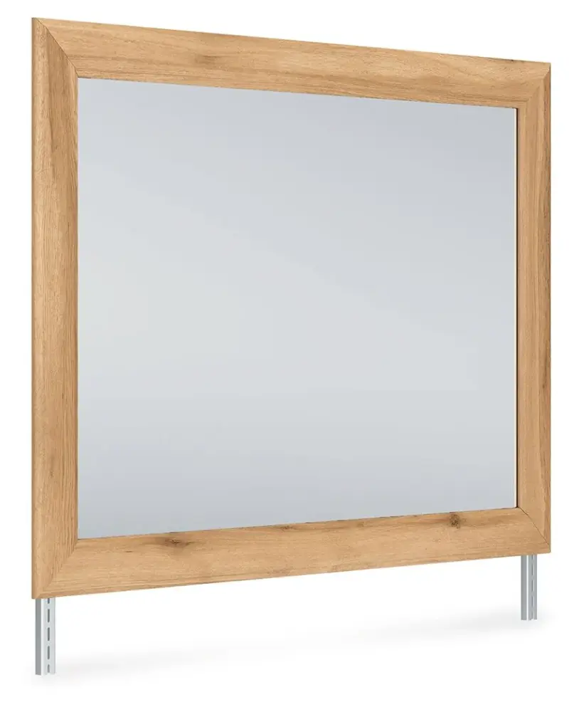 Aleaport - Bedroom Mirror - Warm Chestnut
