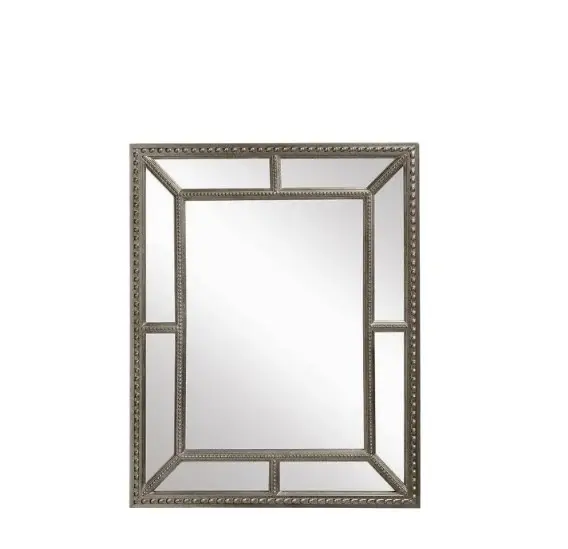 Antique Gold Lawson Wall Mirror - Chrome