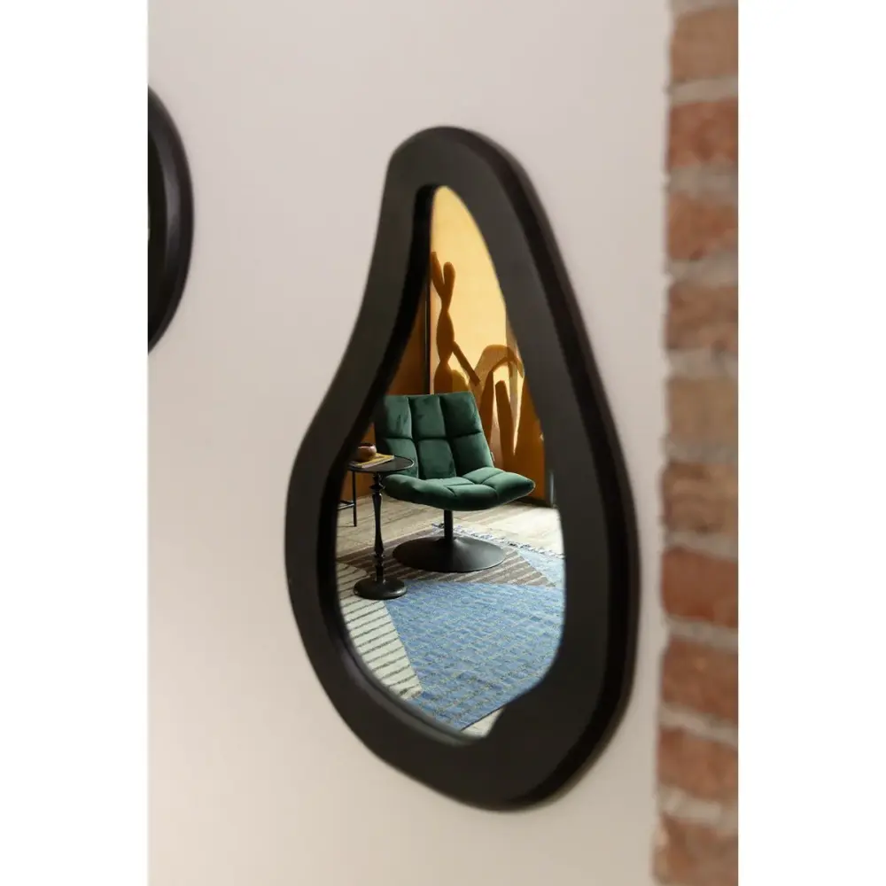 Aren Large Mirror - Ebony Wood 10x Magnification