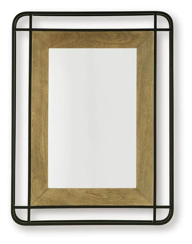 Beelman - Accent Mirror - Ebony / Brown 5-Year Frame Warranty