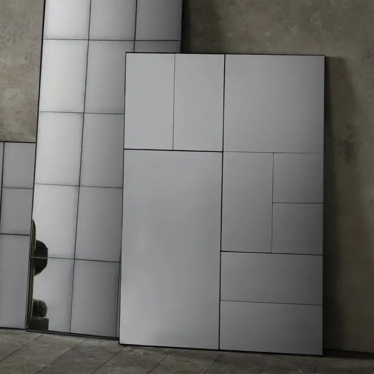 Broadheath Mirror - Black & Quicksilver Dressing Room