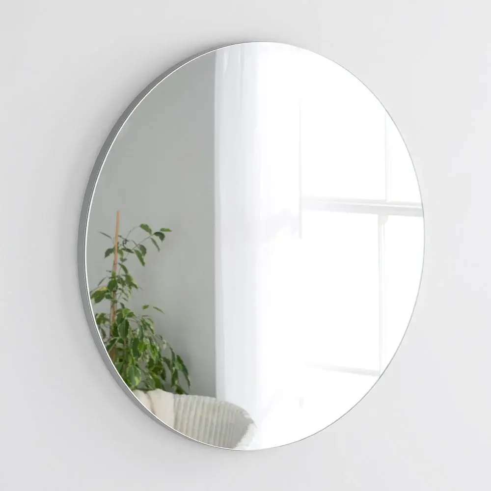 Cora Round Wall Mirror 50cm - Chrome