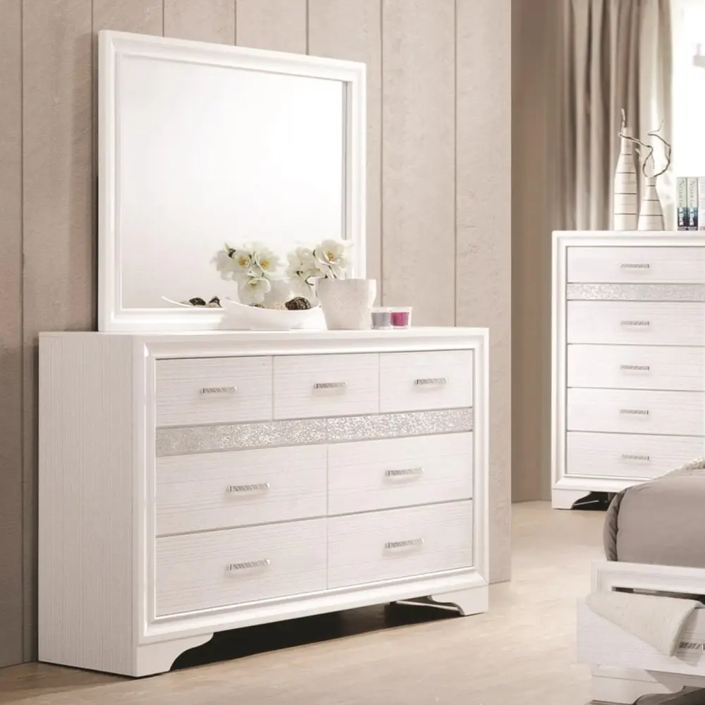Diamond Sleek Furniture COA Miranda Dresser Mirror 205114