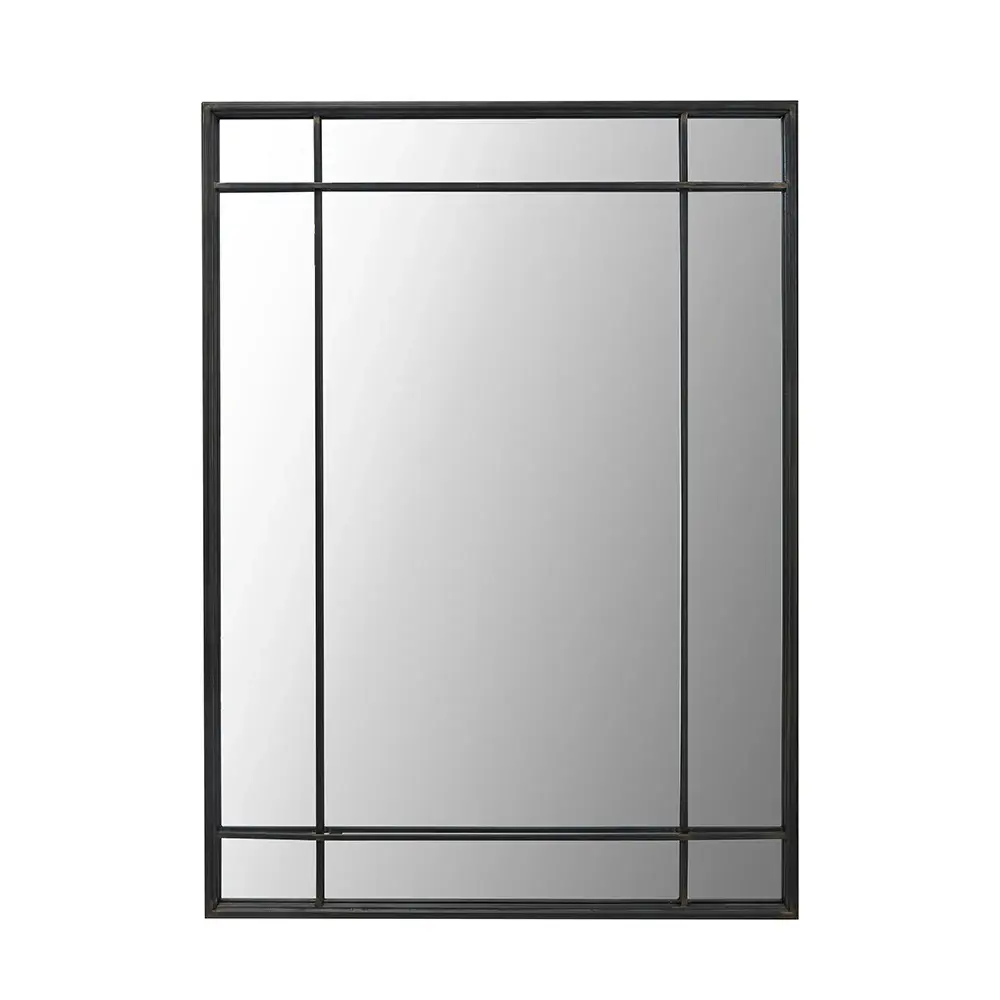 Eliza Antique Metal Rectangular War Mirror - Rustic gold