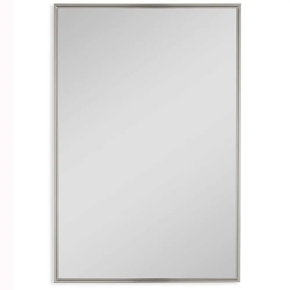 Floating Slim Frame Mirror - Chrome