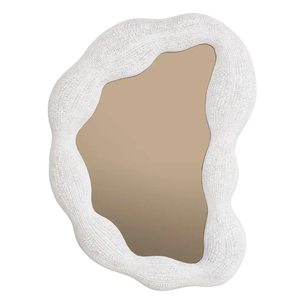 Genta Small Mirror - Pearl from Italian Glass