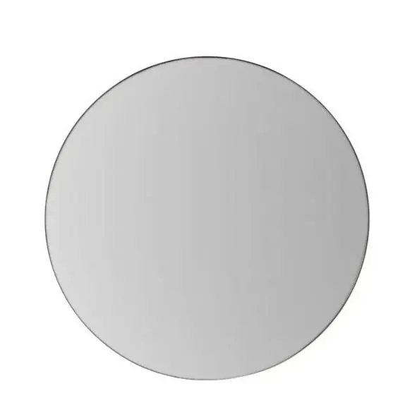Hayle Round Mirror - Charcoal Adjustable Lighting