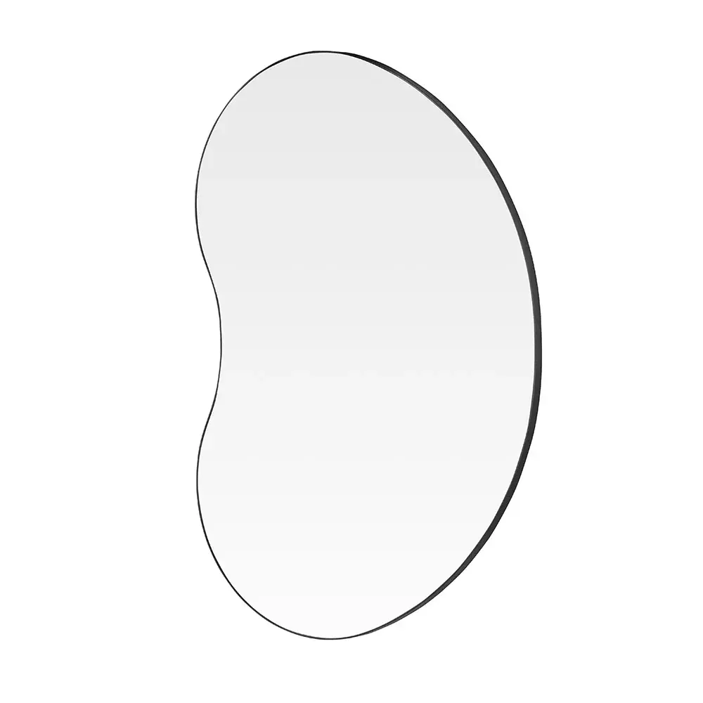 Hexagon Cluster Oman Pebble Wall Mirror - Ebony