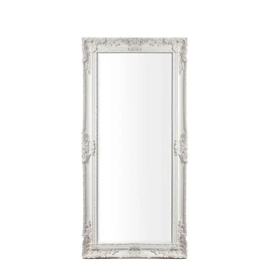 Large Wall-Mounted Hampshire Leaner Mirror - Cream