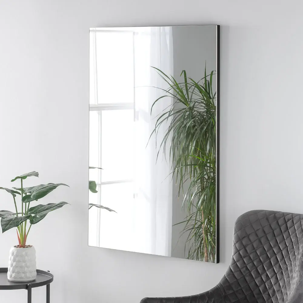 Minimal Rectangular Mirror 100x70cm - Midnight