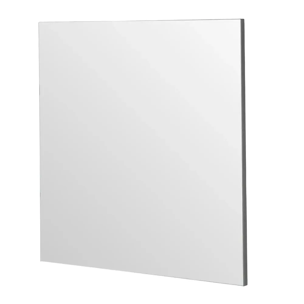 Minimal Square Mirror 80x80cm - Jet-black