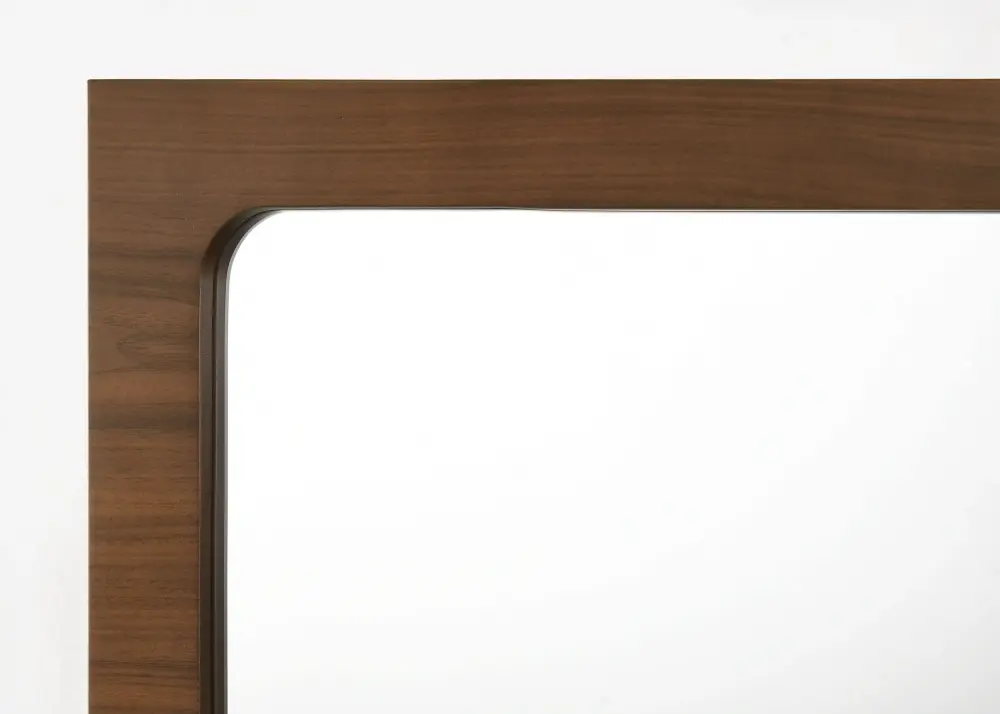 Modrest Dustin - Present-day Walnut Mirror