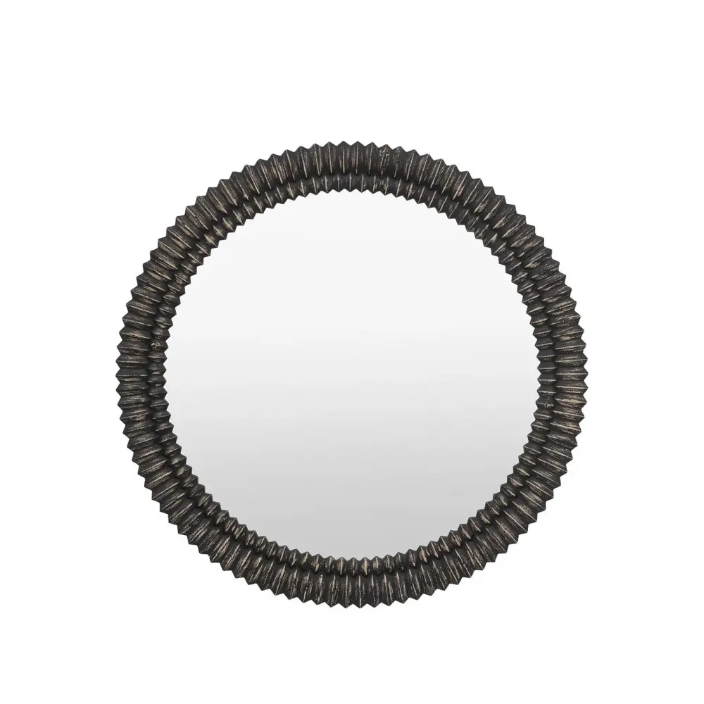 Omico Round Mirror 90cm - Onyx Wash