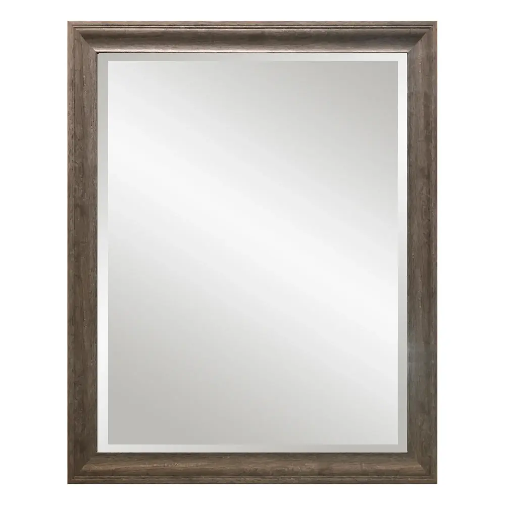 Premium Frameless 16'' x 20'' Rectangular Mirror, Grey