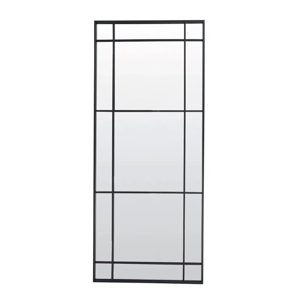 Rincon Rectangular Mirror - Satin Black