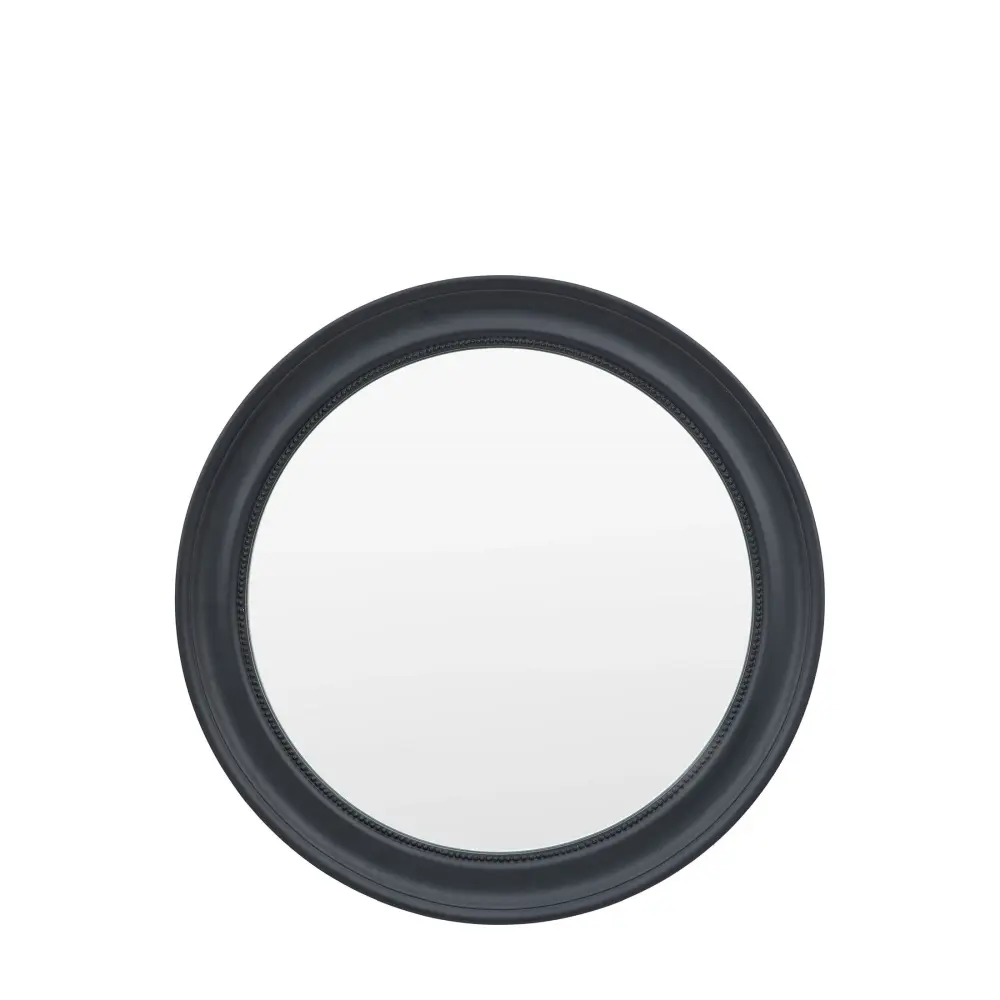 Sherwood Round Mirror - Lead Hanging Hardware