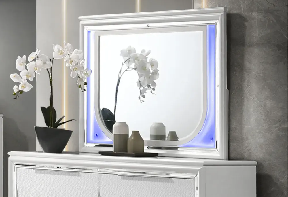 Tarian - Mirror LED - Alabaster