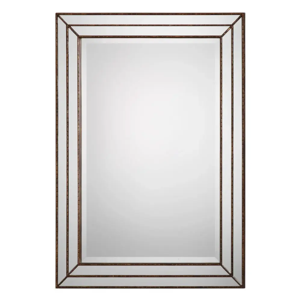 Triadic Frame Mirror - Bronze Finish