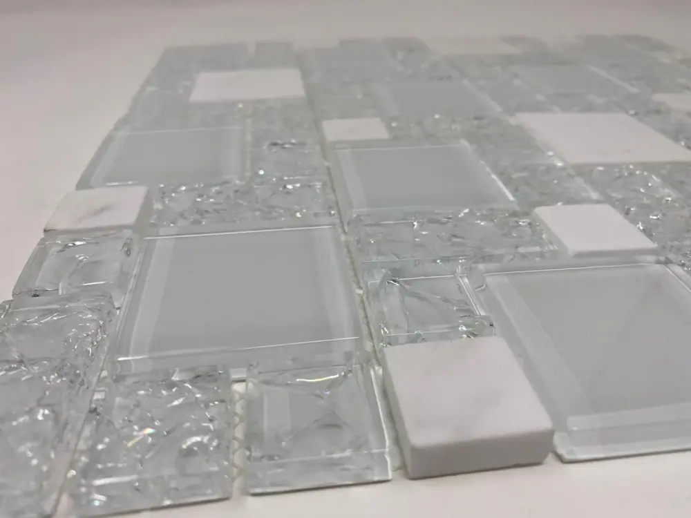 Layered Canvas Mosaic Ice Cube 12"x12" 1sqft / piece