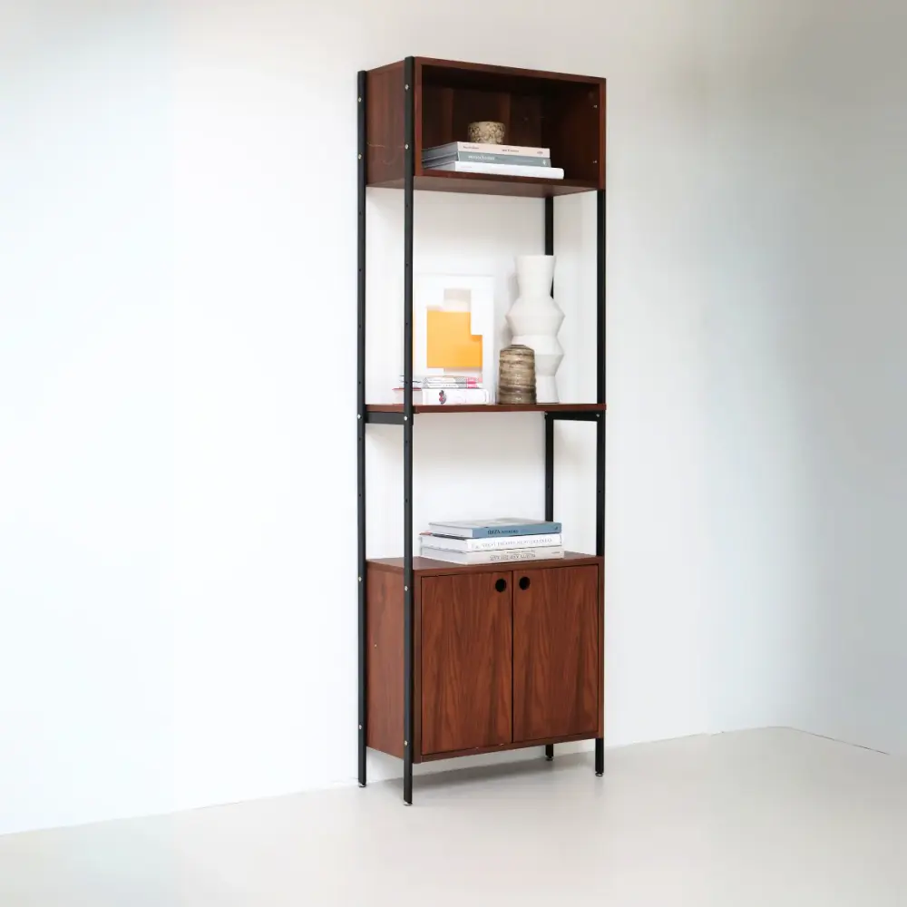 Wall cabinet - Sarzeau - Walnut - Combination 3 Eco-Friendly Materials