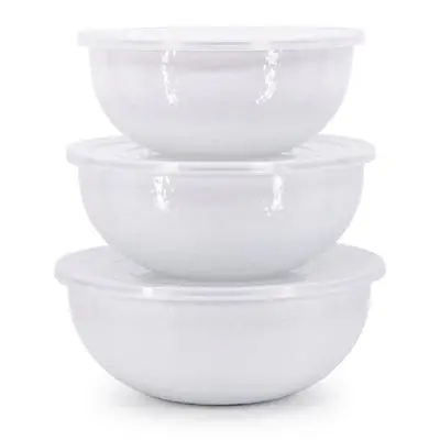 White Swirl Mixing Bowls