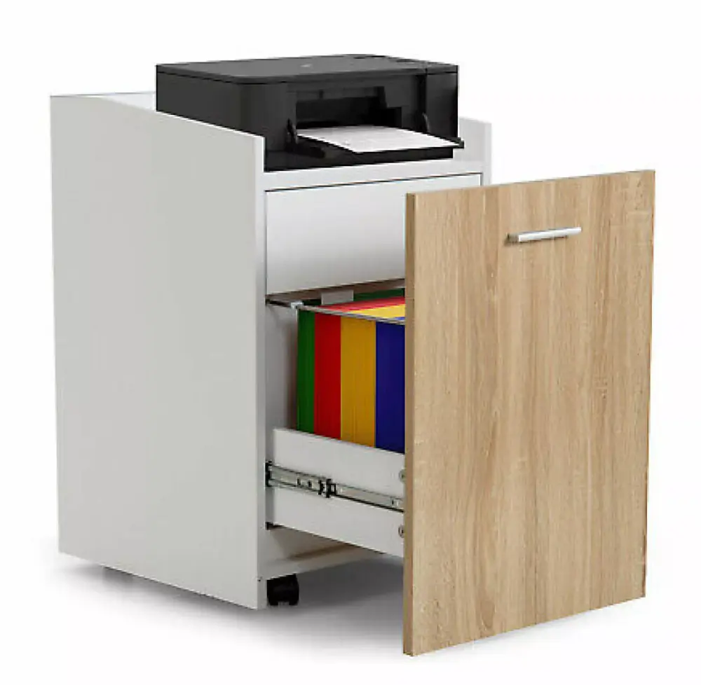 2-Drawer File Cabinet Rolling Print Stand Under Desk Vertical Filing Cabinet