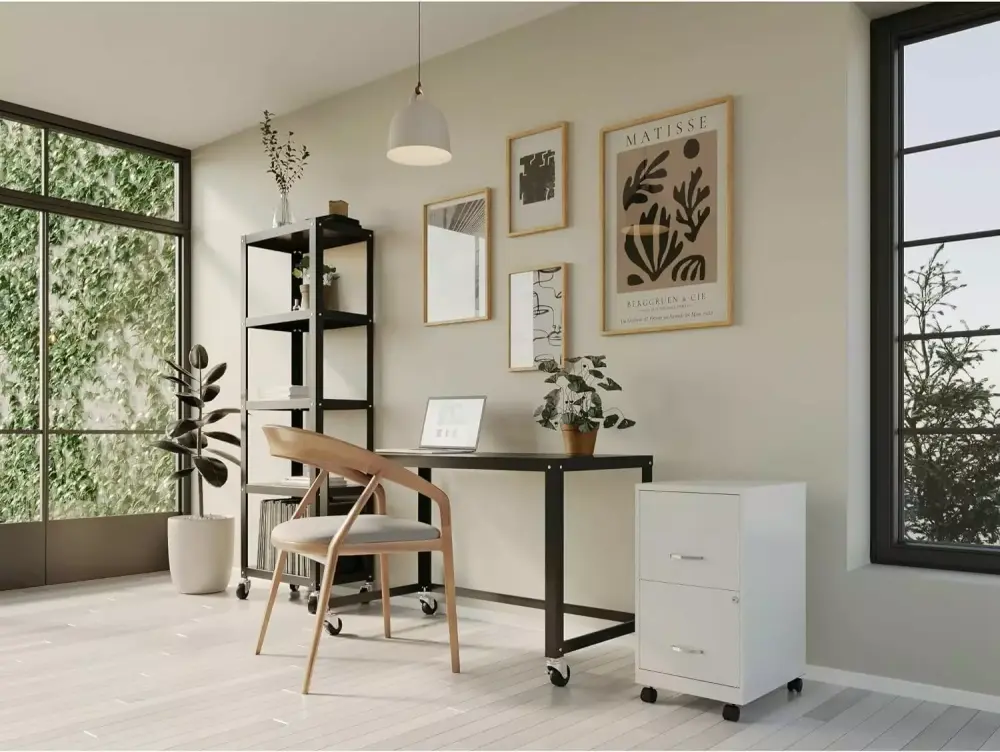 Box File Mobile White File Cabinet 3 Drawer 26.5 x 14.3 x 18