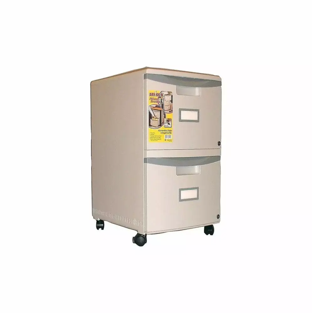 CintBllTer Two-Drawer Mobile Filing Cabinet 14-3/4W X 18-1/4D X 26H Gray