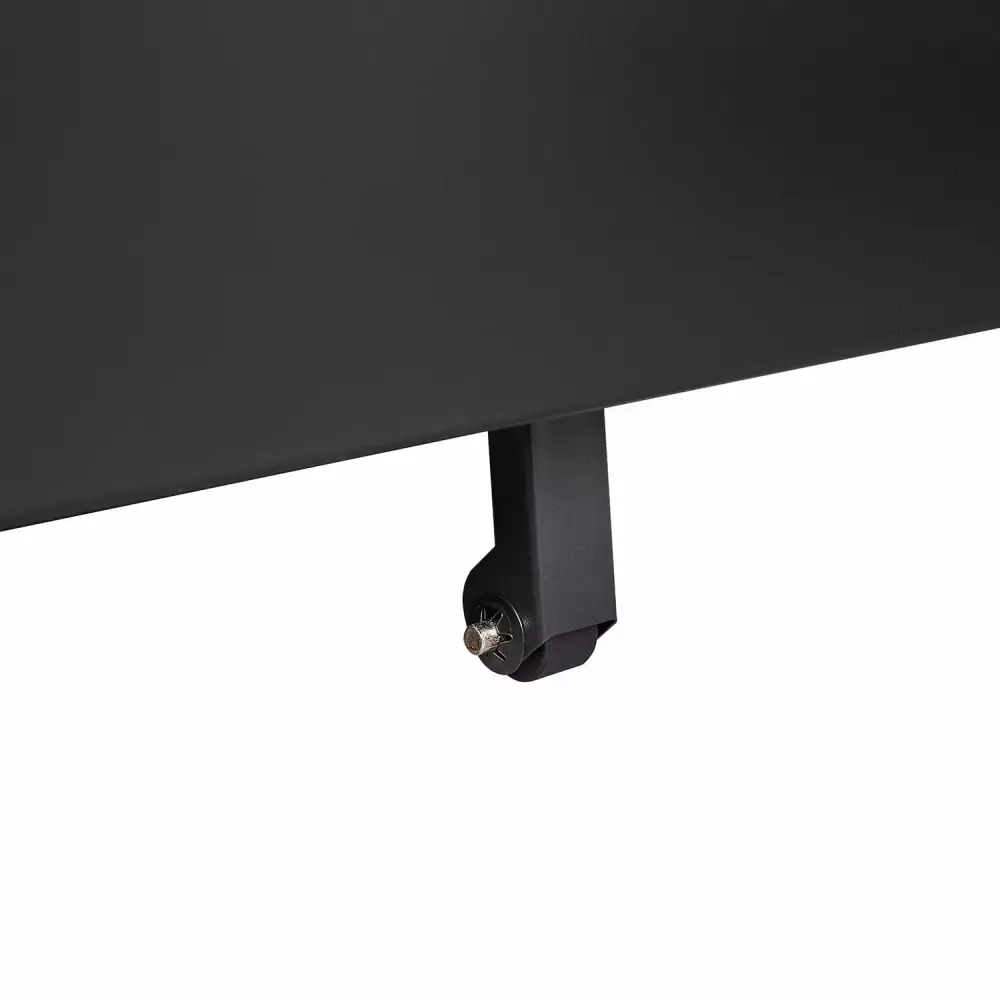 Secure 3-Drawer Mobile File Cabinet Legal/Letter Size - Black Metal Office Storage Lock Funwill