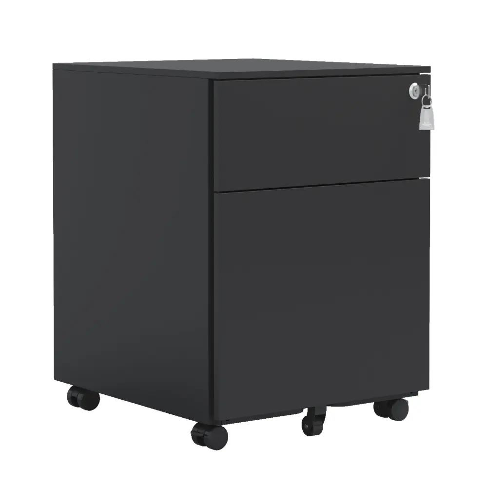 2 Drawer Mobile File Cabinet Lock Steel Legal Size Filing Cabinet histeel