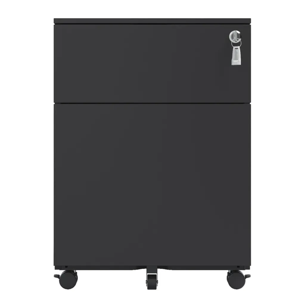 2 Drawer Mobile File Cabinet Lock Steel Legal Size Filing Cabinet histeel