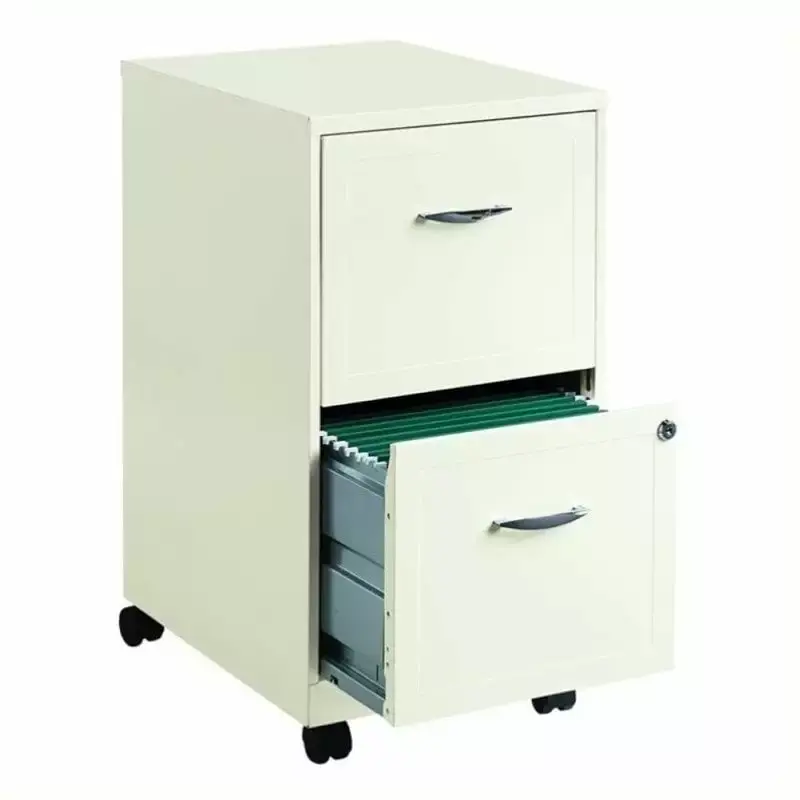 Set 2 White Mobile Filing Cabinets Office Organization Home Square