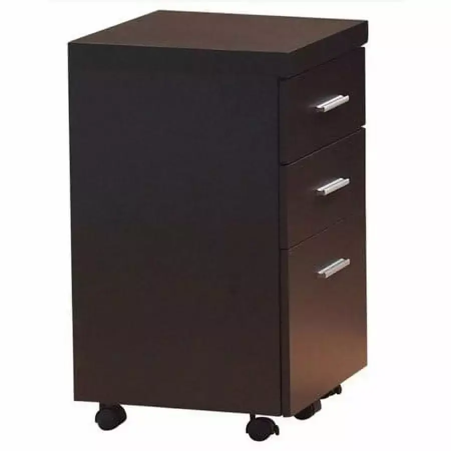 Monarch Cappuccino 3 Drawer Filing Cabinet on Castors Easy Mobility Office