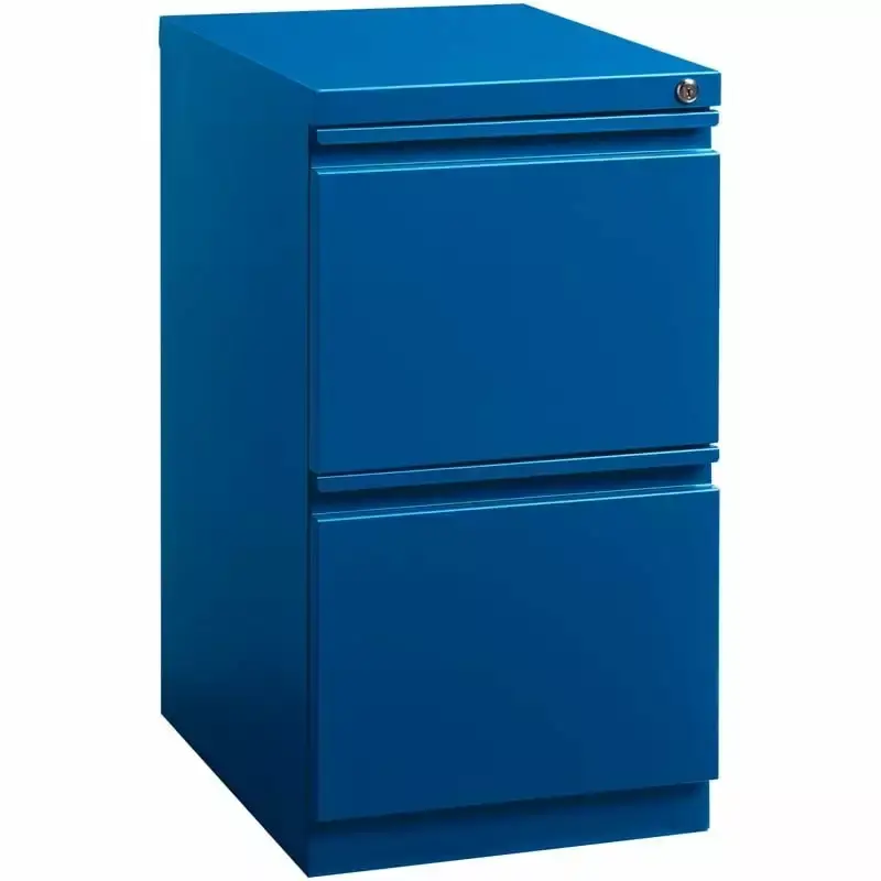 Scranton & Co 20 2-Drawer Modern Metal Mobile Pedestal File Cabinet Blue
