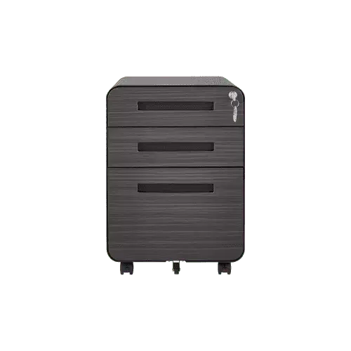 3 Drawer Mobile File Cabinet Under Desk Office Simple Style Versatile Storage Legal Letter A4 Files 5 Wheel Anti-Tilting B...