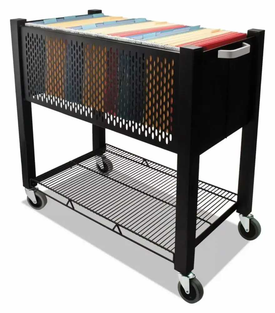 VF53000 InstaCart File Cart 14-1/4w x 28-1/2d x 27-3/4h Black LfucQd