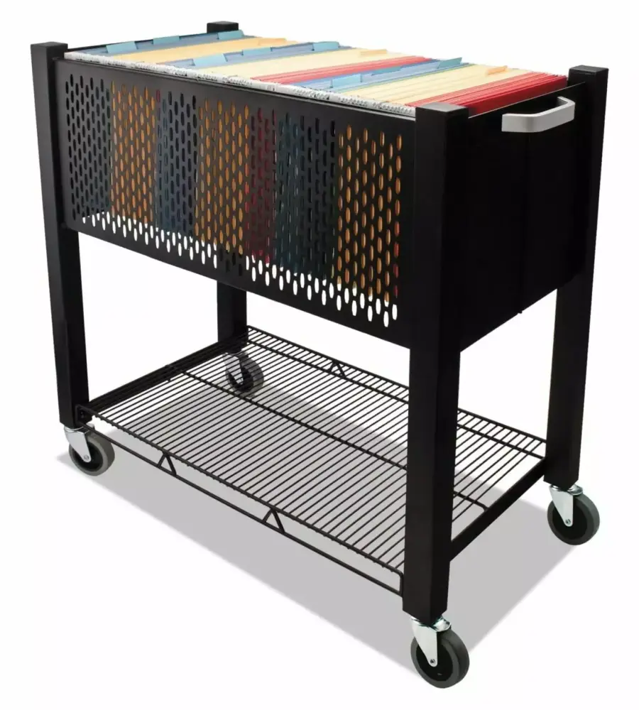 VF53000 InstaCart File Cart 14-1/4w x 28-1/2d x 27-3/4h Black ZAWkirJ