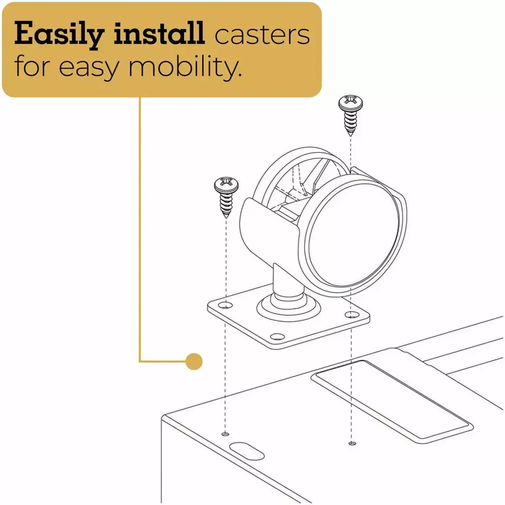 Orison 18D 3 Drawer Mobile Metal File Cabinet Organizer Teal Orison Office