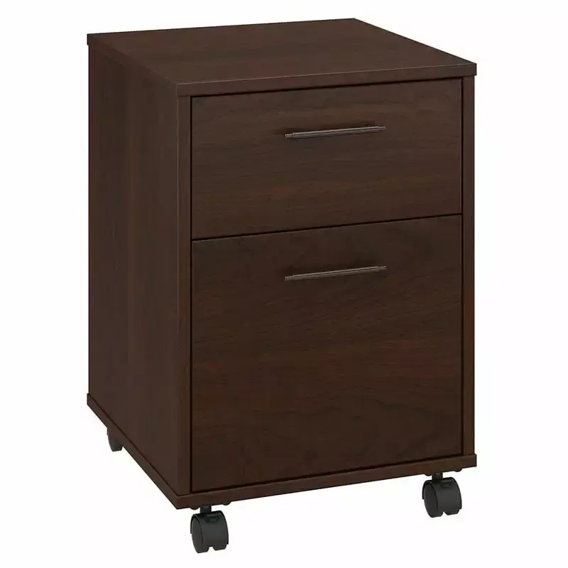 Scranton & Co 2-Drawer Wood Mobile File Cabinet Bing Cherry Finish
