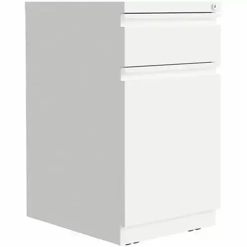 Lorell Backpack Drawer Mobile Pedestal File Cabinet White 15 x 27.8 x 20 Inches