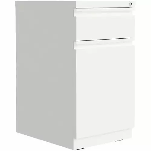 Lorell Backpack Drawer Mobile Pedestal File Cabinet White 15 x 27.8 x 20 Inches