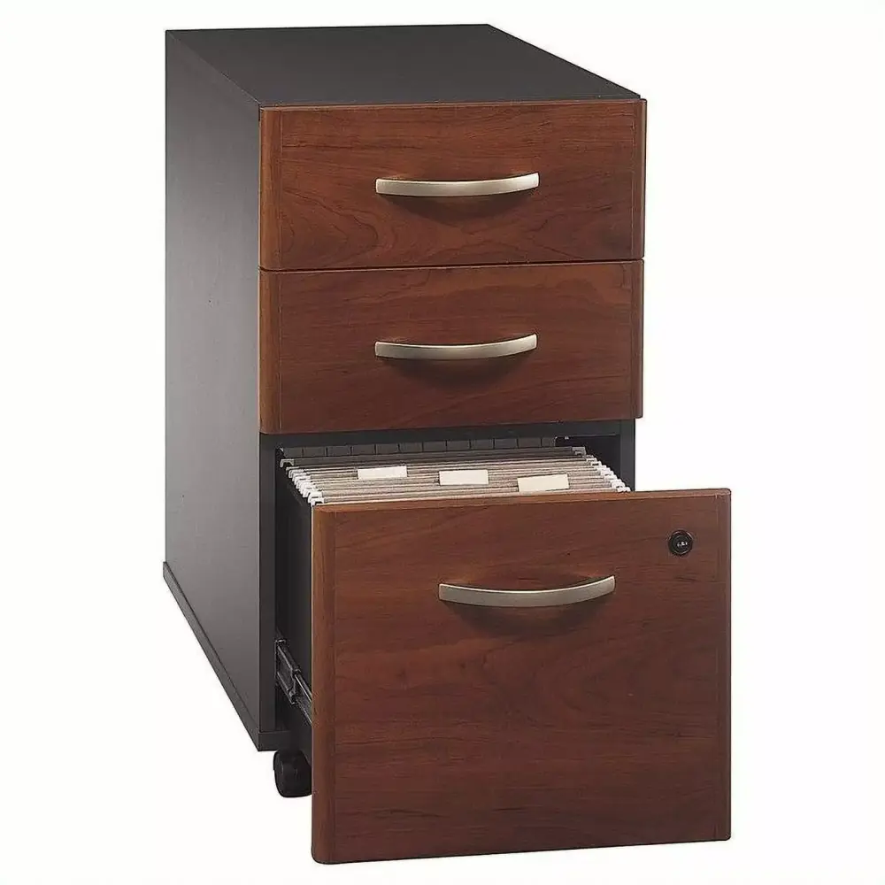 Scranton & Co 3-Drawer Mobile Pedestal File Cabinet Hansen Cherry