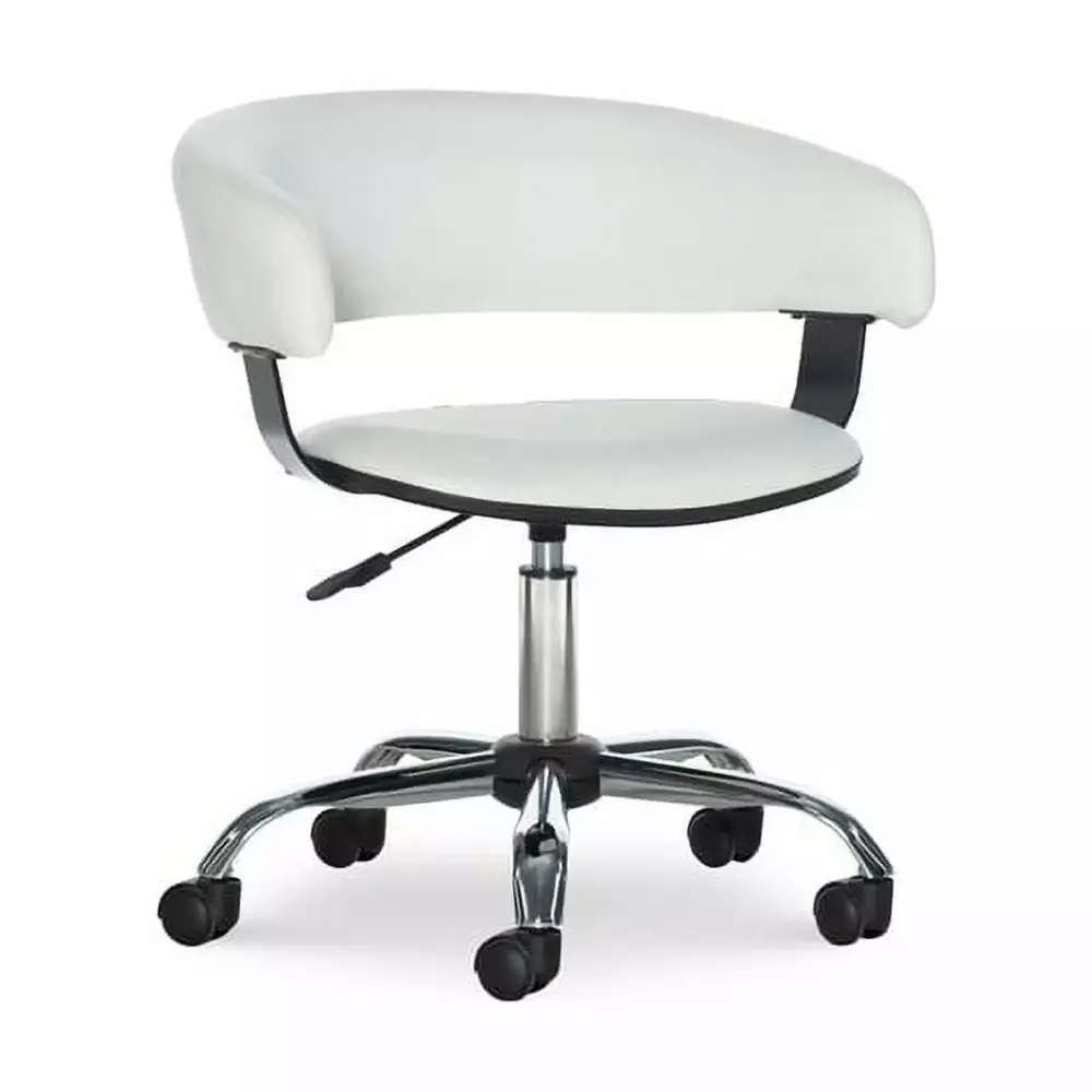 Powell Ivana White Swivel Desk Chair Modern Office Chair