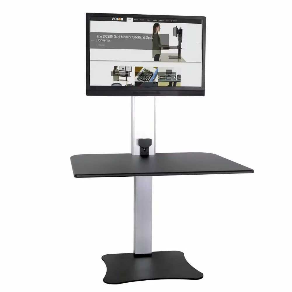 Victor Technology DC400 High Rise Electric Single Monitor Standing Desk Workstation