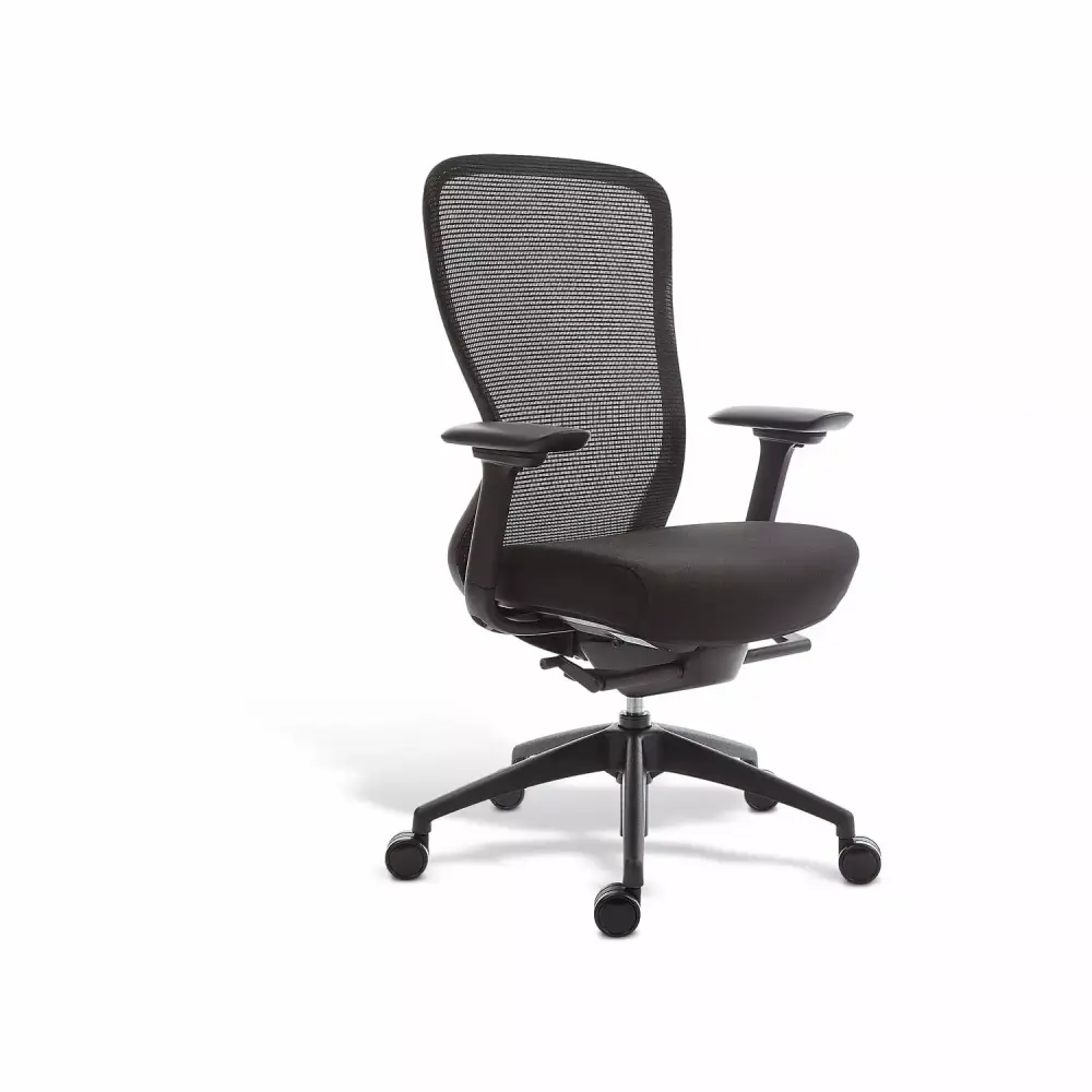 Union & Scale Workplace2.0 Ayalon Mesh Back Fabric Task Chair Black 2-Pack UN51505-CCVS WorkLife Brands